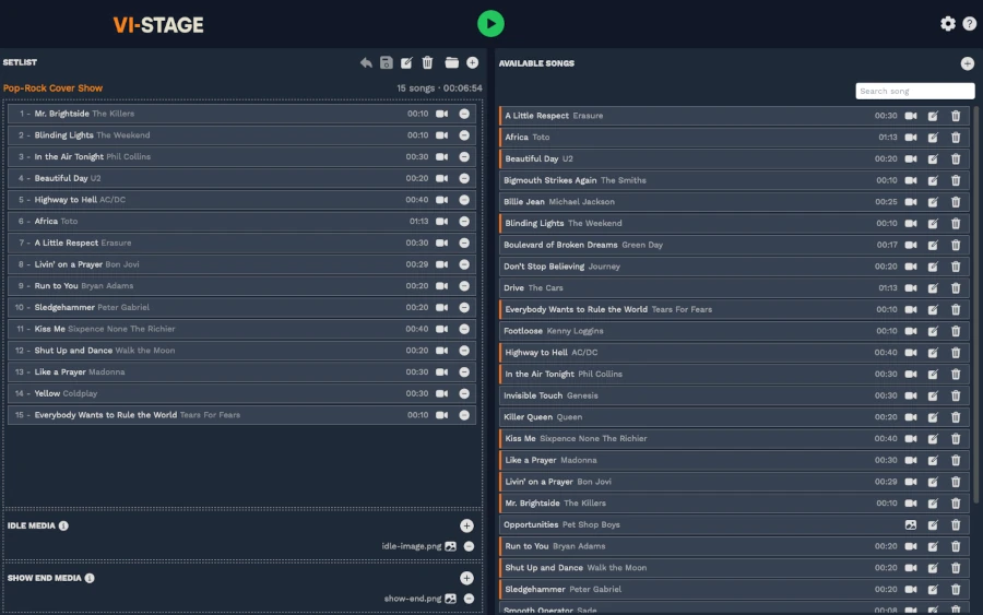 vi-stage screenshot 1